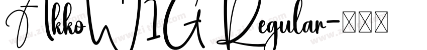 AkkoW1G Regular字体转换